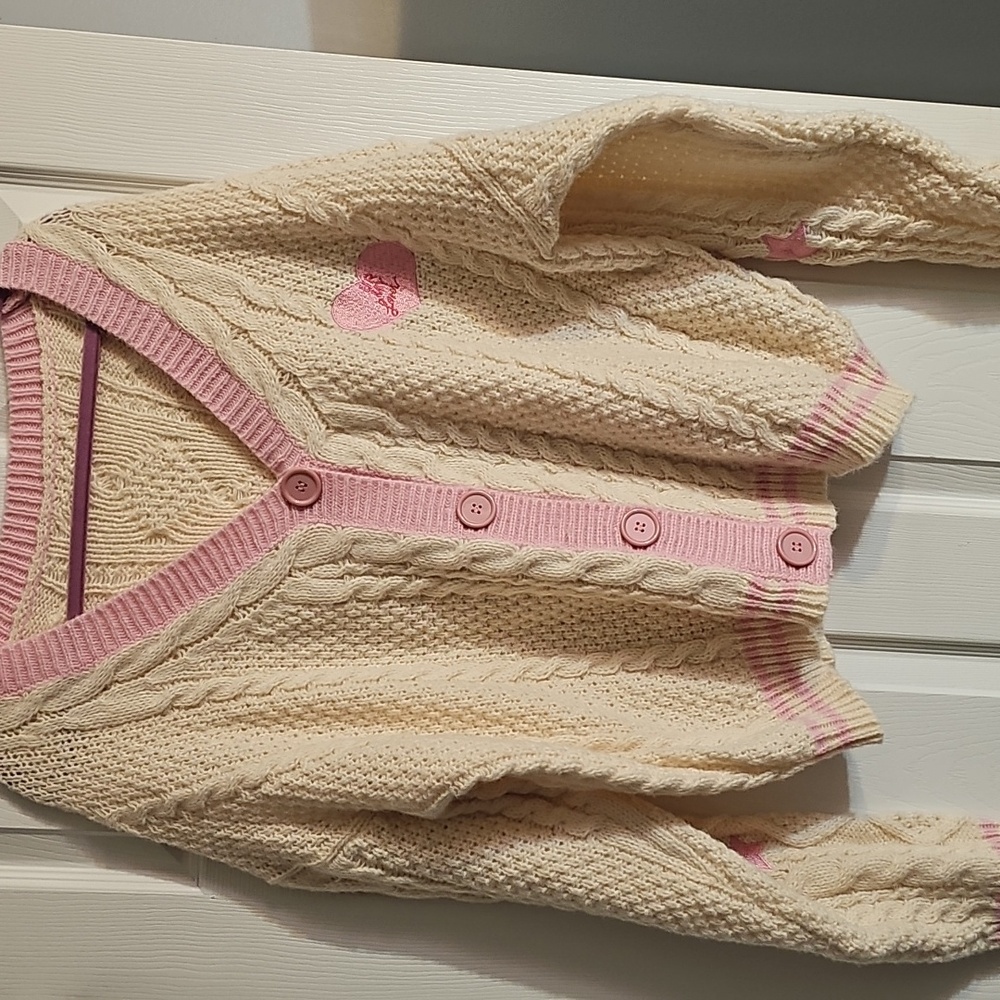 NWOT Taylor Swift inspired Lover Cardigan Fan Made Pink